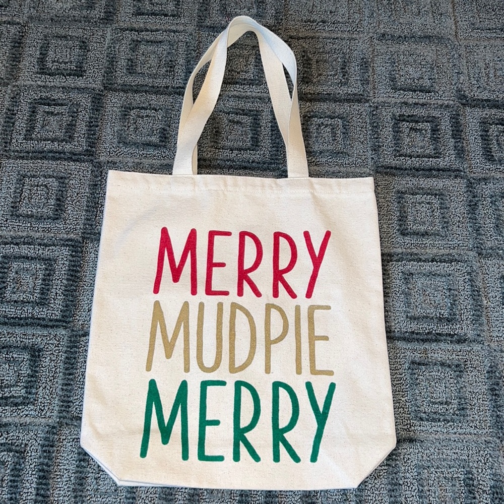 NWOT Merry Mud Pie Cavas Tote Bag